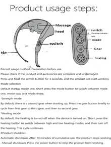 AXH. 6D Simulated Human Body Massager, Suitable For Neck, Back, Shoulder And Cervical Spine - Beige - View 6