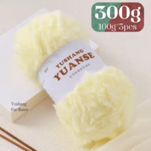 3件装300克人造毛绒纱线，柔软易织，适用于编织围巾、帽子、外套、婴儿、毛毯、各种高端家居用品、DIY手工艺品 - 彩色 - 查看 11