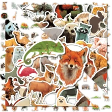 50 sztuk realistycznych naklejek z graffiti przedstawiających zwierzęta, idealne naklejki-nagrody do ozdabiania telefonów komórkowych, komputerów, walizek, notatników, kieliszków do wina i kasków