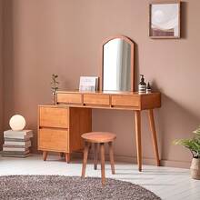 VingeGa 15.8-Inch Removable Wooden Vanity Stool, Bar Stool, Round Wooden Bench, Wooden Bathroom Vanity Bench, Indoor Plant Stand, Plant Stool, Suitable For Plant Stand, Kitchen, Bathroom, Bedroom, Living Room, Dining, Classroom - Multicolor - View 4