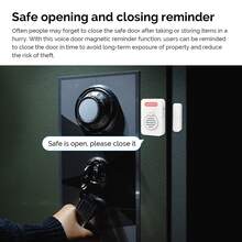 Magnetic Anti-Theft Alarm For Home Security, Wireless Door/Window Sensor Alarm, Vibration Alarm, Magnetic Door Sensor, 130dB Wireless Security Alarm, Door/Window Alarm, Door Bell Anti-Theft Alarm, Adjustable Volume, Home Safety, Suitable For Doors, Windows, Garage, Apartment, Refrigerator, Drawers, Safes