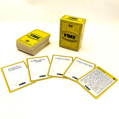 The Popular "VIBES" Tabletop Card Game Is A Fun And Creative Party Game For Group Singing And Karaoke, Suitable For Family And Friends. It Makes A Popular Gift For Valentine's Day And Christmas.