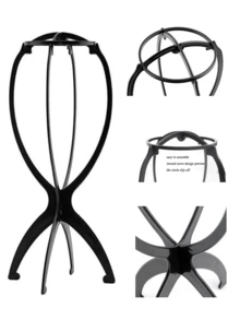 4PCS Wig Stand Kits - Wig Bags Storage With Hanger+Wig Stand, Wig Bags Storage With Hanger, Portable Collapsible Holder Durable Wig Display Tool Travel Stand For All Wigs - Multicolor - View 11