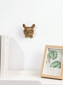 动物头壁饰，仿鹿头壁挂，动物雕塑壁饰，树脂动物头壁挂装饰，适用于客厅、卧室、厨房、礼物、鹿、圣诞装饰 - 彩色 - 查看 12