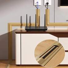 1 قطعة غطاء سلك أرضي لاصق بمقاس 3 م * 5.5 سم - حماية قناة أسلاك التمديد الكهربائية - كم كابل لتنظيم المنزل أو المكتب - متعدد الألوان - مشاهدة 11