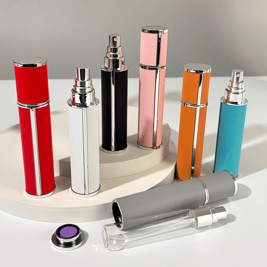 10ml Botellas de perfume de vidrio recargables de alta calidad con aspecto elegante, fáciles de transportar