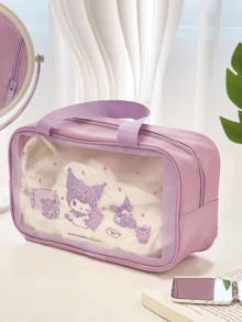 Sanrio Kuromi Transparent Purple Travel Kit, Official Licensed Waterproof Toiletry Bag with Zipper Closure and Handles, Gothic Cute Design for Gym Beach Pool, Gift for Teens E Girls Sanrio Collectors, Bathroom Necessities Holder, Stylish Storage Solution, Unique Gift Collectors, Bathroom Necessities Holder, Stylish Storage Solution, Unique Gift Collectors, Bathroom Necessities Holder, Stylish Storage Solution, Unique Gift. - 庫洛米 - 查看 8