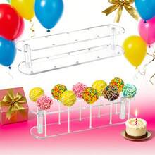 1 件亚克力棒棒糖展示架，透明甜点展示架，派对甜品架，棒棒糖架，糖果展示架 - 無色 - 查看 4