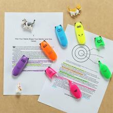 6 Pieces Cute Highlighters For Bird Design & Kawaii Stuffs. Mini Neon Color Chisel Tip Highlighters As Stocking Stuffers & Gift For Kids - ‎Multicolored - View 4