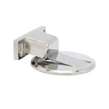 Trava Prendedor Batetor Fixador de Porta Magnético Adesivo Amortece Impacto Inox Cromado - Prata - Visão 4