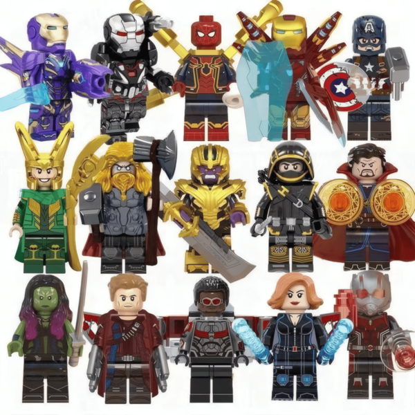 Marvel 40 de piese / 20 de piese Marvel Avengers Mini-figurină supereroi Iron Man compatibilă cu blocuri de construcție model de asamblare