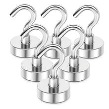Set de 6 ganchos magnéticos de color plateado, el mejor regalo