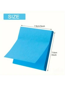 300Pcs Colorful Fluorescent Wood Sticky Notes - Perfect For Highlighting Class Key Points, Office Reminders & Word Learning - Multicolor - View 2