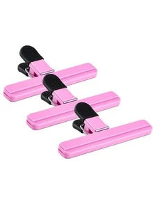 3个装薯片袋夹，便携式超大薯片袋夹，多种尺寸可选，升级版宽口食品袋夹，密封性好，重型密封夹工具，厨房收纳配件