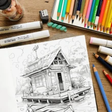 Libros para colorear de alta calidad - ¡25 páginas mágicas para liberar tu imaginación! | El regalo talla grande divertido para niños - Un alegre viaje a través de las maravillas festivas y juegos creativos | Horas de entretenimiento lúdico para la emoción y el aprendizaje navideño