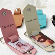 Personalized Leather Graduation Keychain - Custom Name Graduation Keyring, Unique Gift For Graduates, Perfect College Graduation Gift For Her, Class Of 2025 - Metal Cap With Bachelor Hat Design, Ideal For Celebrating Achievements And Milestones, Thoughtful Keepsake For Graduation Season, Memorable Gift For New Graduates, Customizable Leather Keychain For Lasting Memories - Multicolor - View 2