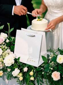 Personalisierte Foto-Text Geschenktüte, für Brautjungfern, Trauzeugen, Junggesellinnenabschied, Bridal-Shower, Brautjungfernparty, für Hochzeiten, für Einweihungsparty