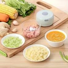 250ml Mini Rechargeable Garlic Chopper & Grinder, Durable And Reliable, Ideal For Grinding Garlic, Chili, Onion, Ground Meat, Nuts, Etc.