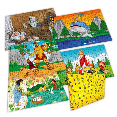 Jogo Quebra Cabeça Kit Com 5 Modelos Bíblicos - Vol 2