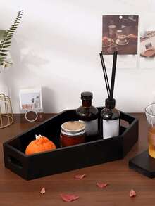 1 件，棺材形托盘，怪异的哥特式风格，适用于家庭房间客厅办公室装饰，适用于母亲节派对春季毕业典礼学校季节装饰，万圣节礼物，储物装饰，节日礼物，黑色木质托盘，万圣节，万圣节装饰，房间装饰，秋季家居装饰，万圣节家居装饰，女士礼物，婚礼餐桌装饰