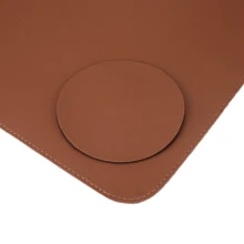 Large MousePad 70x30 Desk Pad Leather Gamer Office - Camel - View 2