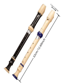 1 件可调节 6 孔德式中音竖笛，初学者成人单簧管，木管乐器，包含清洁工具、拇指托、便携包。万圣节圣诞节乐器小礼物。 - 彩色 - 查看 11