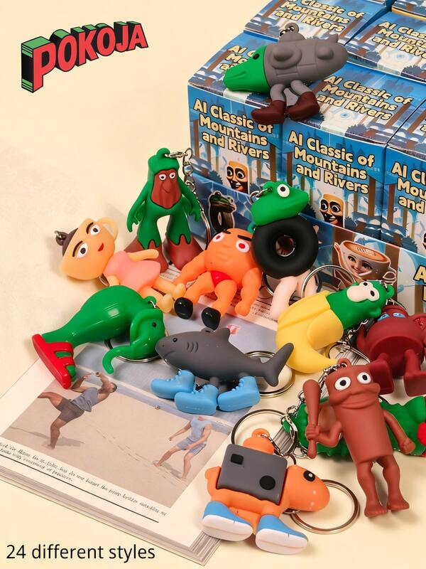 24pcs Italian Brainrot Toys Tung Tung Tung Sahur Collectible Figurines Mystery Box - Assorted Blind Box For Collectors & Enthusiasts, Surprises Gift Box,Tralalero Tralala Figure Toys,Fun & Creative Advent Calendar Ornament Decor, Birthday Gifts