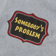 SOMEBODY'S PROBLEM Hippie Punk Rock Cartoon Adventure Funny Cool Sew-On Embroidered Patch, DIY Clothing Accessory Decoration, Iron-On Patch For Jacket, Pants, Coat, Shoes, Bags - Multicolor - View 5