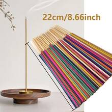 4-Pack Incense Sticks Variety Set, Morning/Noon/Evening/Night 4 Blended Styles, Multiple Scents: Sandalwood, Eucalyptus, Citronella, Rose, Cherry Blossom, Perfume, Lavender, Sage, Mint, Suitable For Home, Office, Yoga, Meditation, After Meals, Reading, Music Classes - Multicolor - View 6