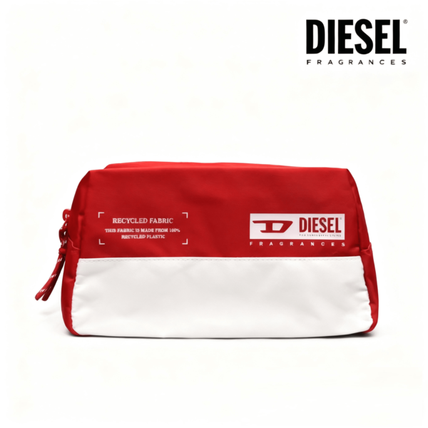 Diesel Ladies Makeup Bag, Toiletry Bag And Storage Box, In Red And White Colors, With Large Capacity, Convenient To Carry, Simple And Elegant Design. Suitable For Daily Use, Traveling, Going To School, Shopping, Going To Work, Etc. As A Gift For Friends Or Family, It Is Suitable For Festival Gifts And Anniversary Gifts.