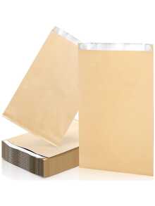 50 个优质牛皮纸三明治袋，防油一次性食品袋，适用于汉堡、甜点、炸鸡 | 派对、餐饮、餐车的防漏零食包装 | 婚礼生日 | 返校 - 彩色 - 查看 6