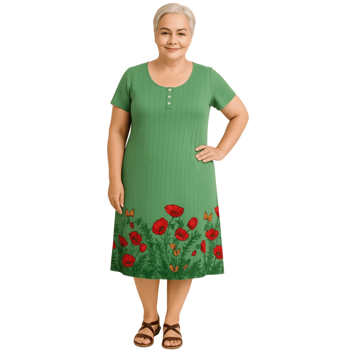 Women's Printed Dress Ladies Evangelical Loose. - Assorted - View 1