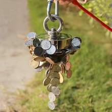 48mm-90mm Heavy-Duty Magnet Hooks Fishing Magnet ,Single-Side Magnet With Stainless Steel Ring, Metal Recycling And Underwater Treasure Hunting Sucking Disc, Salvage Tool Commonly Used In Sea And River Fishing, For Magnetic Fishing And Retrieving Items(Diameter 90/75/60/48mm -Pull Max 340/230/130/80KG)