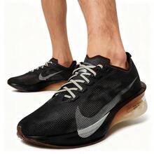 Nike 男士跑步鞋，透气舒适缓震，公路跑鞋，轻便户外运动鞋，健身训练鞋，全掌碳纤维飞板，ZoomX 泡棉，ZOOMX VAPORFLY NEXT% 4 IH4453-220 - 絲絨棕/珍珠灰/黑/沙漠黃褐 - 查看 1