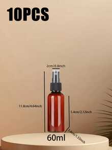 10 包琥珀色 100ml 喷雾瓶，带细雾喷嘴 - 不含 BPA 和甲醛的塑料，适用于精油、香水、酒精和敏感液体，防紫外线，小型琥珀色喷雾瓶，细雾迷你喷雾瓶，小型可再填充液体容器发胶瓶，细雾喷雾瓶，圣诞节，圣诞礼物，房间配件，趣味礼物，旅行必需品，浴室配件 - 彩色 - 查看 19