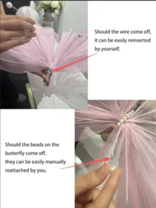 1/3/5pcs Silk Artificial Butterflies, Suitable For Wedding Decoration, Large Tulle Fake Butterflies Display, Outdoor Garden Decor, Birthday Party Theme, Home Decor, Wreath Decoration, Large Floral Arrangement, Tabletop Centerpiece, Mother's Day Gift