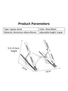 Laptop Stand - Foldable Iron Laptop Stand - Màu sắc ngẫu nhiên - Xem 9