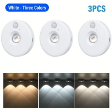 1/3/6pcs LED Round Night Light, Ice Ball Lamp, Cabinet Light, LED Spotlights With Remote Control And Button, USB Rechargeable Cabinet Light, Suitable For Wardrobe, Cabinet, Kitchen, Bedroom Wall, Cabinet, Corridor, Bedroom Decor, Kitchen Lighting, Ambient Lighting (250mAh) - USB - View 15