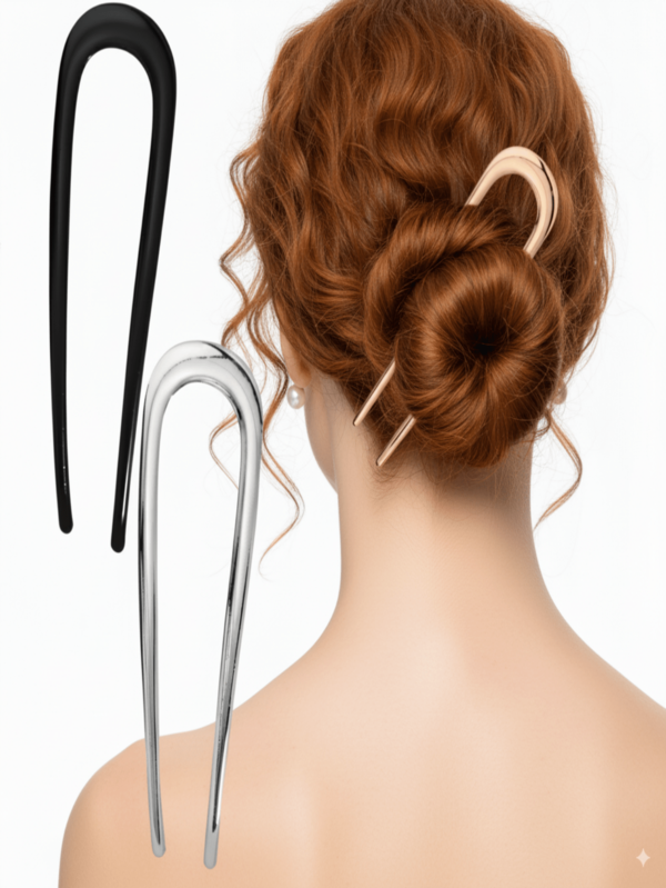 1 pezzo Nuovo fermaglio per chignon, accessorio per capelli semplice ed elegante per le donne