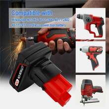 12V 5.5Ah Battery Replacement For Milwaukee 48-11-2411 48-11-2420 48-11-2402 48-11-2401 12V Cordless Tools, Compatible With Milwaukee 12V Li-Ion Batteries - Black - View 6