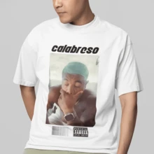 Davi Brito Calabreso Blond  Funny Meme T-Shirt Casual Unisex 100% Cotton Top - 白色 - 查看 1