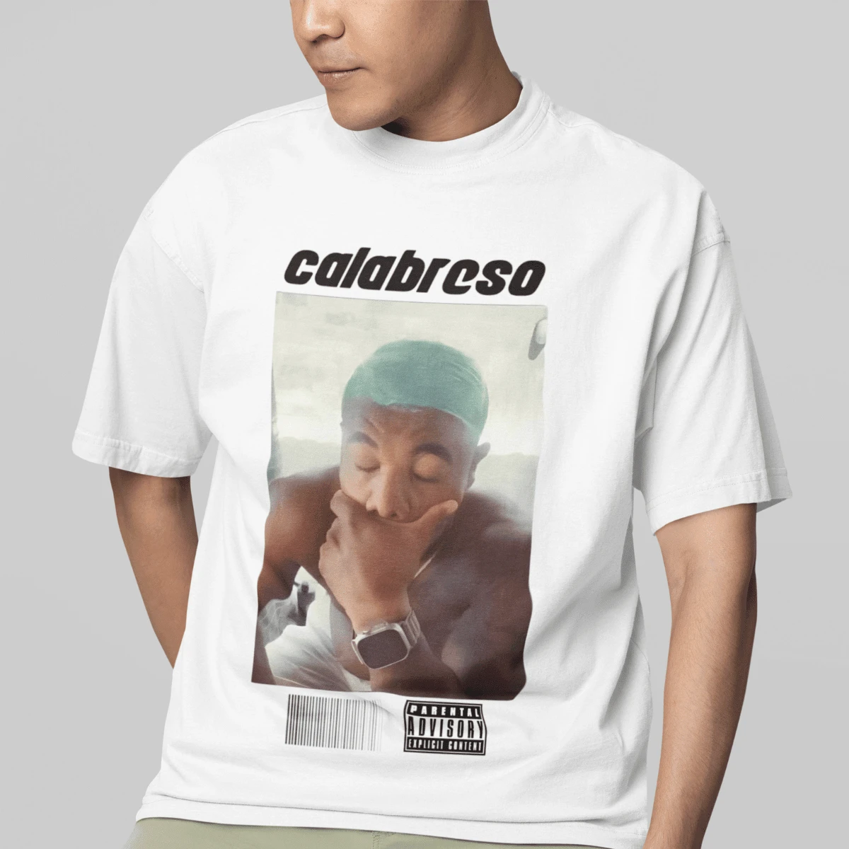 Davi Brito Calabreso Blond  Funny Meme T-Shirt Casual Unisex 100% Cotton Top - 白色 - 查看 1