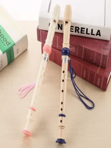 1 件可调节 6 孔德式中音竖笛，初学者成人单簧管，木管乐器，包含清洁工具、拇指托、便携包。万圣节圣诞节乐器小礼物。 - 彩色 - 查看 4