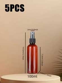 10 包琥珀色 100ml 喷雾瓶，带细雾喷嘴 - 不含 BPA 和甲醛的塑料，适用于精油、香水、酒精和敏感液体，防紫外线，小型琥珀色喷雾瓶，细雾迷你喷雾瓶，小型可再填充液体容器发胶瓶，细雾喷雾瓶，圣诞节，圣诞礼物，房间配件，趣味礼物，旅行必需品，浴室配件 - 彩色 - 查看 25
