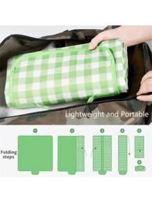 Extra Large Outdoor Picnic & Camping Blanket (Green, 200 X 300cm) - Lightweight, Foldable & Easy To Carry For Travel, Beach, Park & Hiking - 綠色 - 查看 4