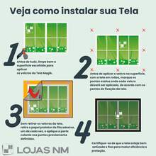 Tela Mosquiteiro Magik Tela Para Janela Removível Proteção De Tela Todos Os Tamanhos - Branco - Visão 7