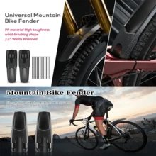 2 PIEZAS Guardabarros rígidos para bicicleta ENLEE, guardabarros delantero y trasero para neumáticos de bicicleta de montaña, accesorios de ciclismo