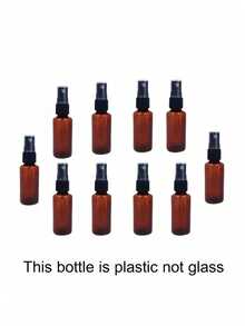 10 包琥珀色 100ml 喷雾瓶，带细雾喷嘴 - 不含 BPA 和甲醛的塑料，适用于精油、香水、酒精和敏感液体，防紫外线，小型琥珀色喷雾瓶，细雾迷你喷雾瓶，小型可再填充液体容器发胶瓶，细雾喷雾瓶，圣诞节，圣诞礼物，房间配件，趣味礼物，旅行必需品，浴室配件 - 彩色 - 查看 4