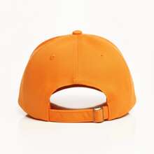 Ny New York Retro Baseball Cap Curved Brim Men's And Women's Adjustment Fit Letter Casual Cotton Embroidered None Summer - 橙色與海軍藍 - 查看 2