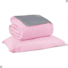 Mr Dias Bedspread - Pink and Gray - View 7